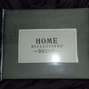 Grey 2000 thread count queen sheet set